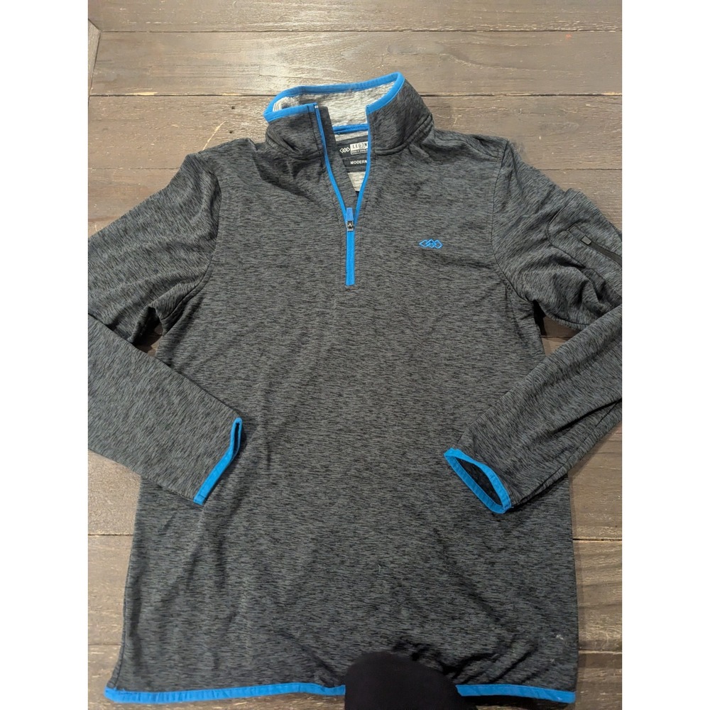 Legend Golf Premium‎ Apparel Athletic Gray Half Zip Sweatshirt Performance Sz S